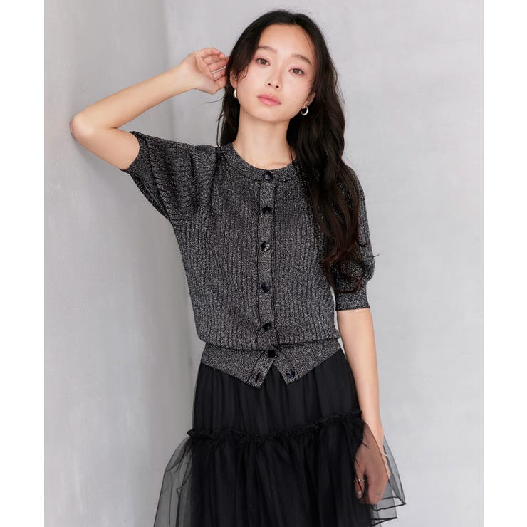 2WAYラメRIBパフカーデ | RUIRUE BOUTIQUE | 詳細画像19 