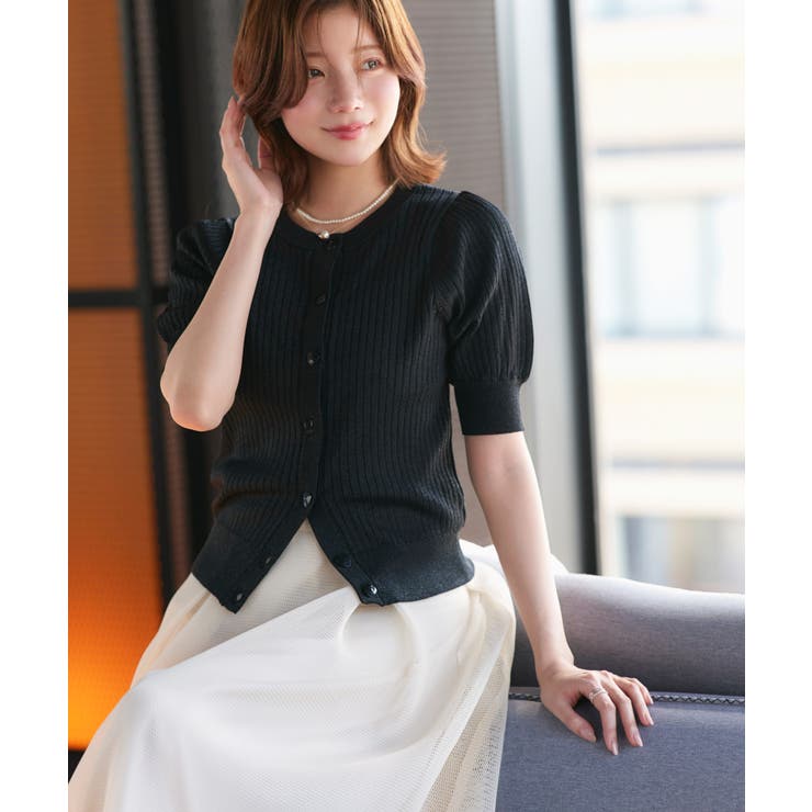 2WAYラメRIBパフカーデ | RUIRUE BOUTIQUE | 詳細画像30 