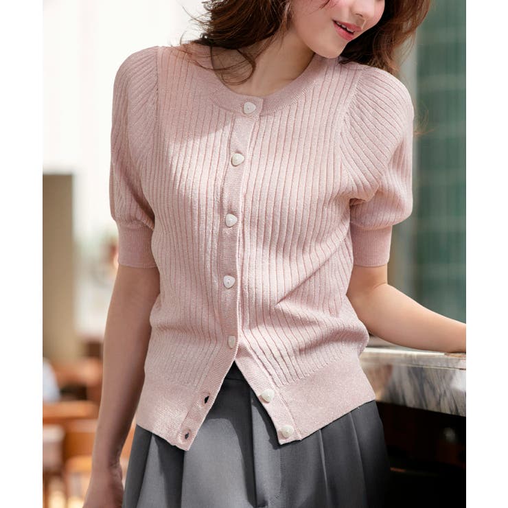 2WAYラメRIBパフカーデ | RUIRUE BOUTIQUE | 詳細画像7 