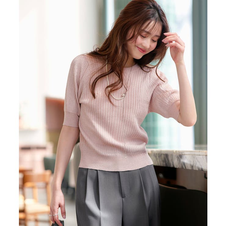 2WAYラメRIBパフカーデ | RUIRUE BOUTIQUE | 詳細画像8 
