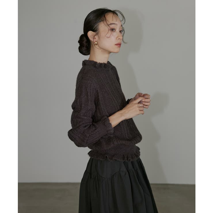 ウールモヘアブレンドフリルプルオーバー | RUIRUE BOUTIQUE | 詳細画像19 