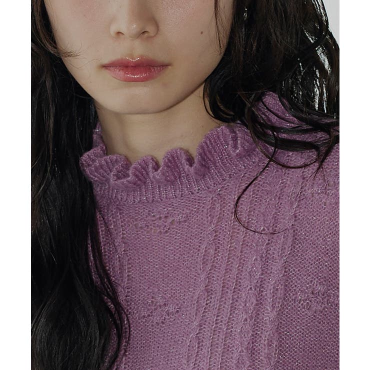 ウールモヘアブレンドフリルプルオーバー | RUIRUE BOUTIQUE | 詳細画像20 
