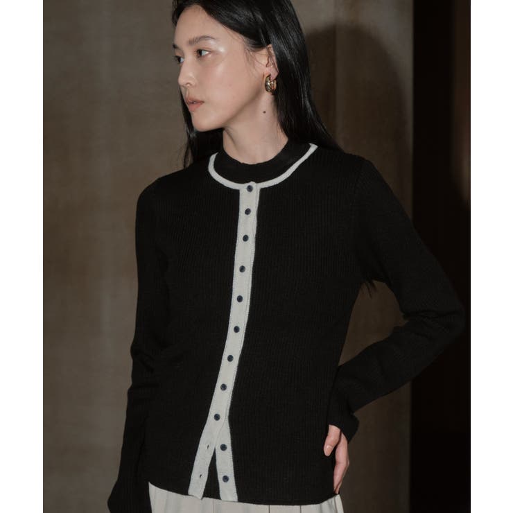 ボタンデザインカーデレイヤードニット | RUIRUE BOUTIQUE | 詳細画像5 