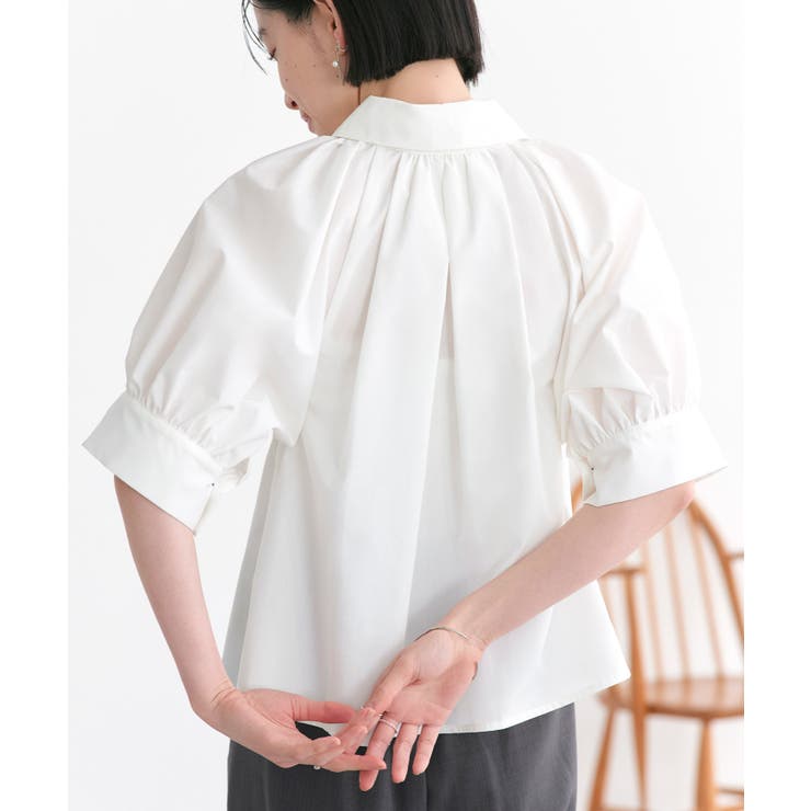 【洗える/2set】タックギャザーシャツ/綺麗シルエット・ワイドパンツ | RUIRUE BOUTIQUE | 詳細画像19 
