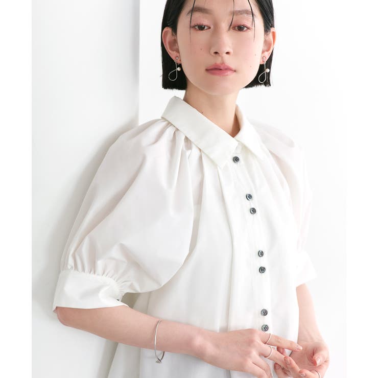 【洗える/2set】タックギャザーシャツ/綺麗シルエット・ワイドパンツ | RUIRUE BOUTIQUE | 詳細画像20 