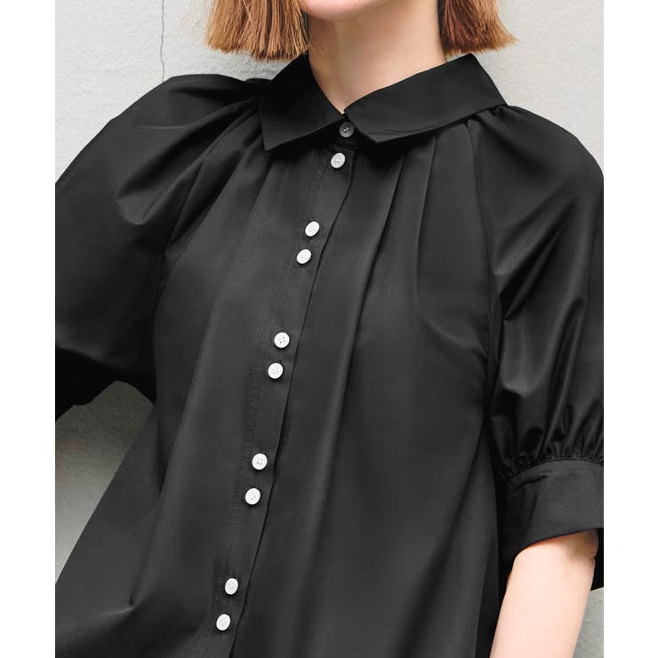 【洗える/2set】タックギャザーシャツ/綺麗シルエット・ワイドパンツ | RUIRUE BOUTIQUE | 詳細画像34 
