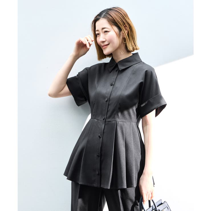 【洗える/2set】ドルマンペプラムシャツ/綺麗シルエット・テーパードパンツ | RUIRUE BOUTIQUE | 詳細画像25 