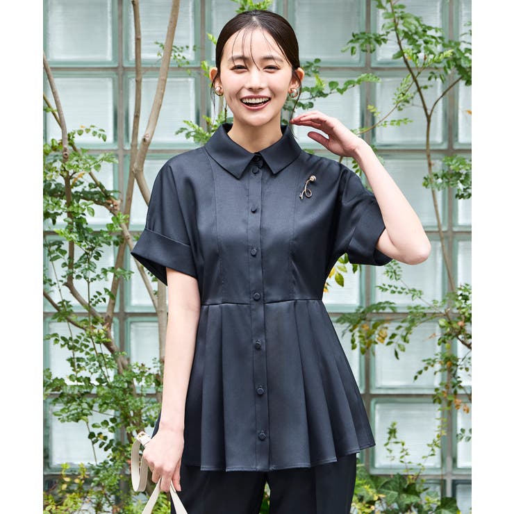 【洗える/2set】ドルマンペプラムシャツ/綺麗シルエット・テーパードパンツ | RUIRUE BOUTIQUE | 詳細画像8 