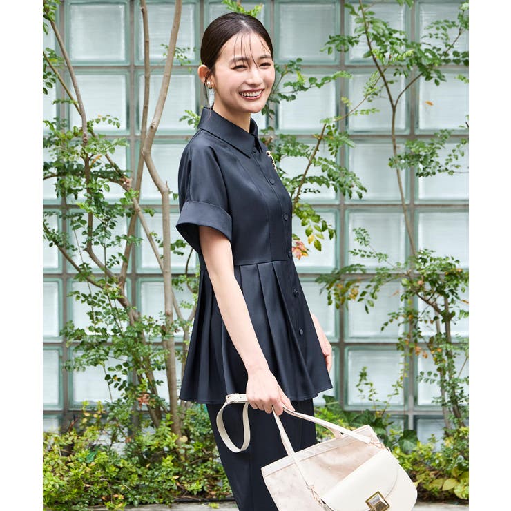 【洗える/2set】ドルマンペプラムシャツ/綺麗シルエット・テーパードパンツ | RUIRUE BOUTIQUE | 詳細画像9 