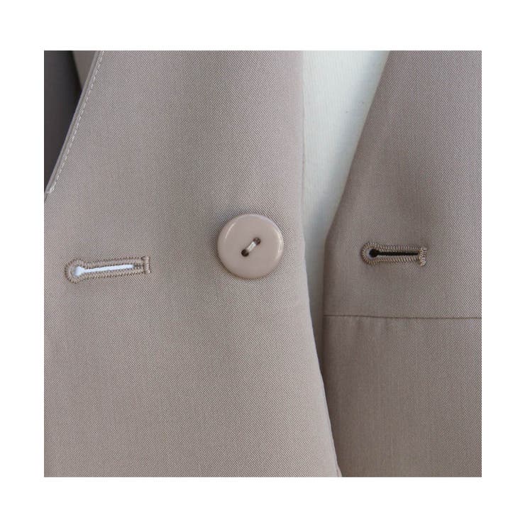 タックペプラムノーカラージャケット＆ワンタックパンツスーツ | RUIRUE BOUTIQUE | 詳細画像18 