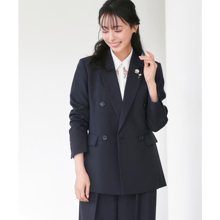 洗えるマニッシュスーツワイドパンツセット | RUIRUE BOUTIQUE | 詳細画像21 