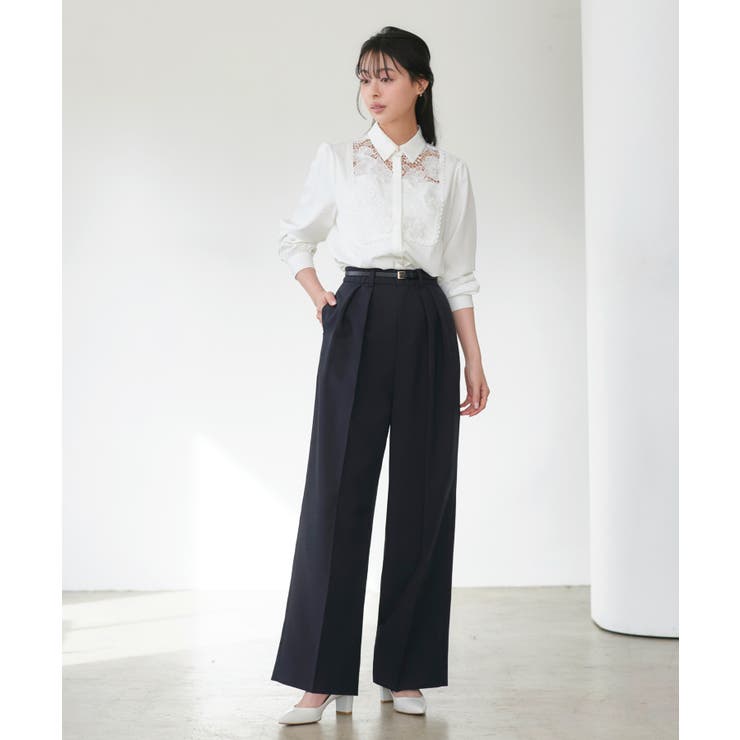 洗えるマニッシュスーツワイドパンツセット | RUIRUE BOUTIQUE | 詳細画像22 