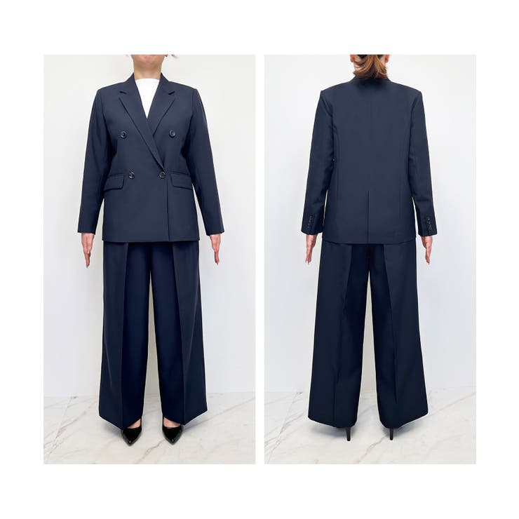 洗えるマニッシュスーツワイドパンツセット | RUIRUE BOUTIQUE | 詳細画像65 