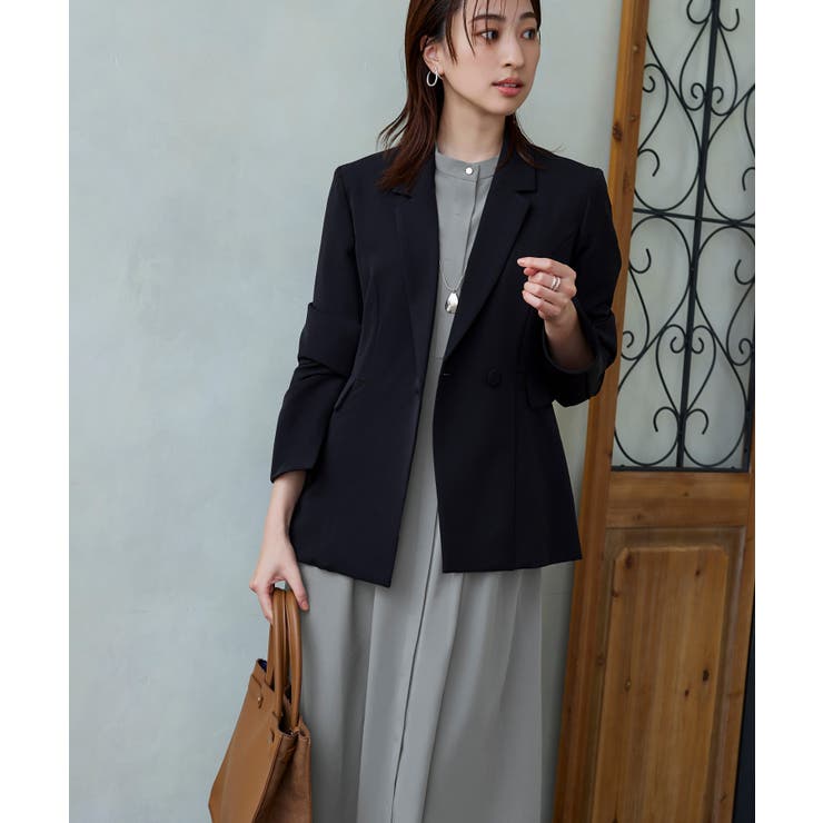 ウエストタック・バンドカラーロングワンピース | RUIRUE BOUTIQUE | 詳細画像11 