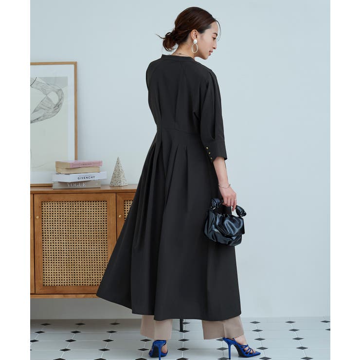 ウエストタック・バンドカラーロングワンピース | RUIRUE BOUTIQUE | 詳細画像16 
