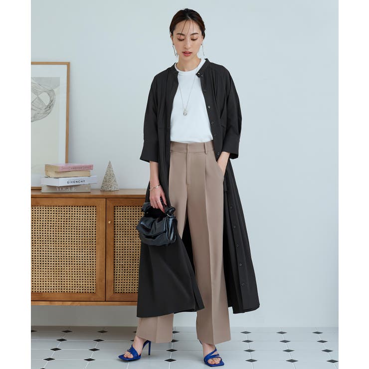ウエストタック・バンドカラーロングワンピース | RUIRUE BOUTIQUE | 詳細画像17 