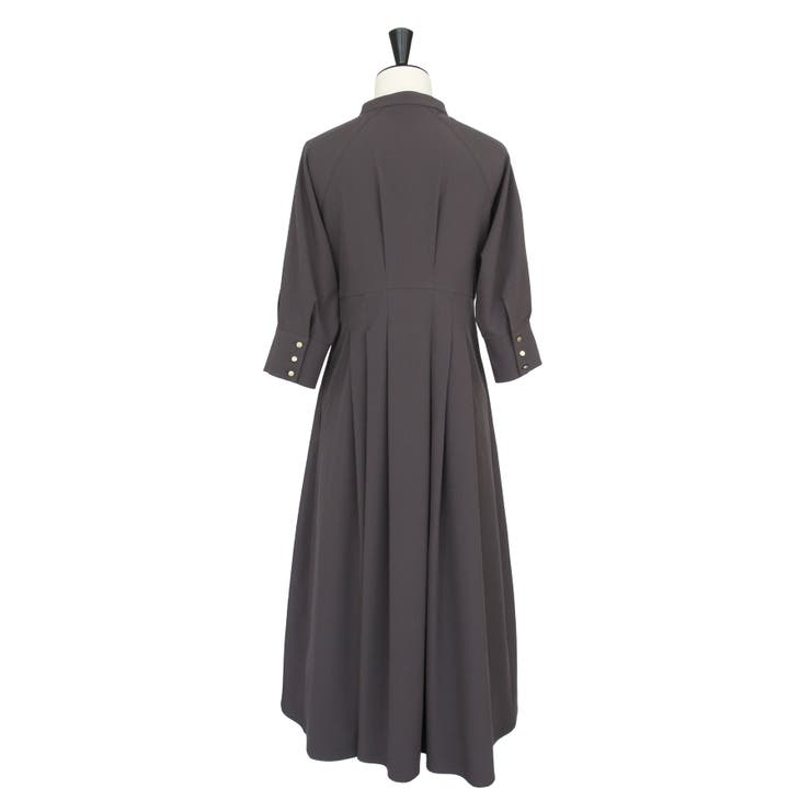 ウエストタック・バンドカラーロングワンピース | RUIRUE BOUTIQUE | 詳細画像21 