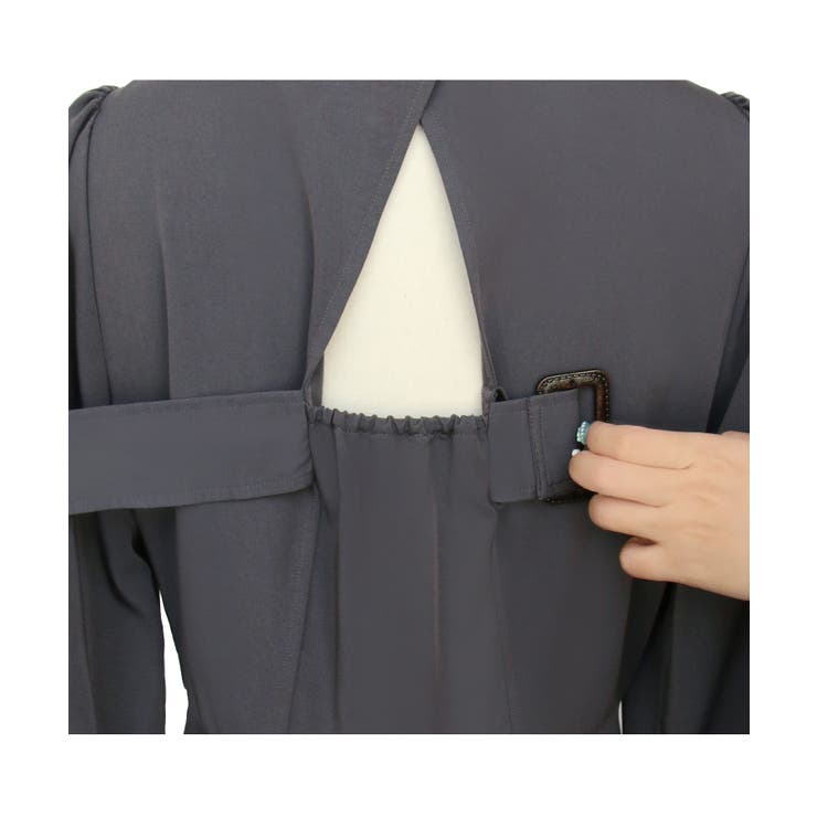 バックベルト・ウエストタック ロングワンピース | RUIRUE BOUTIQUE | 詳細画像16 