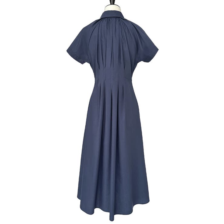 【洗える】タック＆フレア ロングシャツワンピース | RUIRUE BOUTIQUE | 詳細画像15 