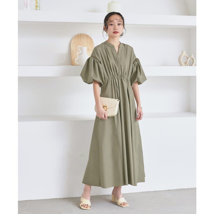 バルーンスリーブフレアシャツワンピース | RUIRUE BOUTIQUE | 詳細画像13 
