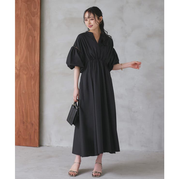 バルーンスリーブフレアシャツワンピース | RUIRUE BOUTIQUE | 詳細画像7 