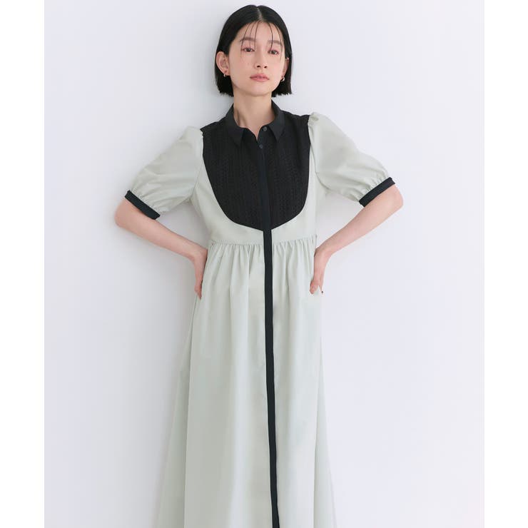 レース切り替えフレアシャツワンピース | RUIRUE BOUTIQUE | 詳細画像24 