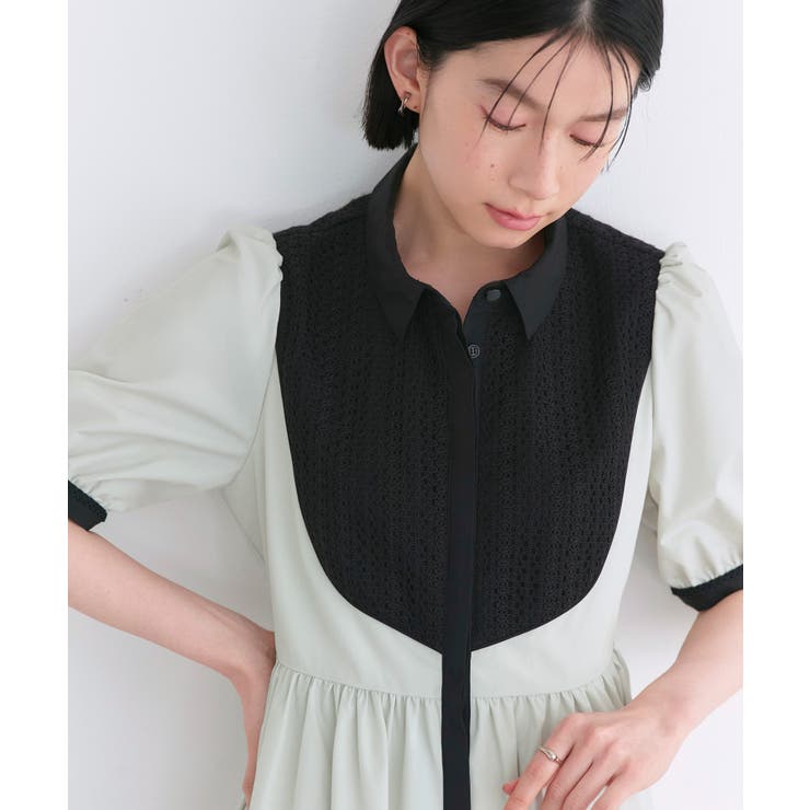 レース切り替えフレアシャツワンピース | RUIRUE BOUTIQUE | 詳細画像25 