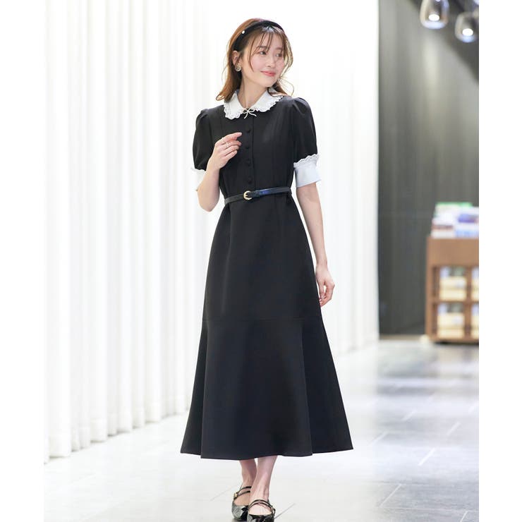 バイカラークラシックワンピース | RUIRUE BOUTIQUE | 詳細画像1 