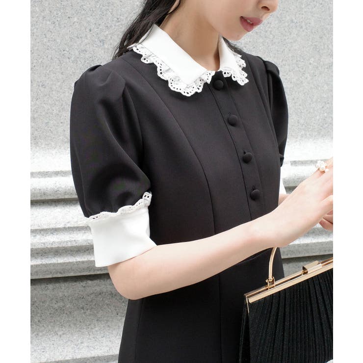 バイカラークラシックワンピース | RUIRUE BOUTIQUE | 詳細画像9 
