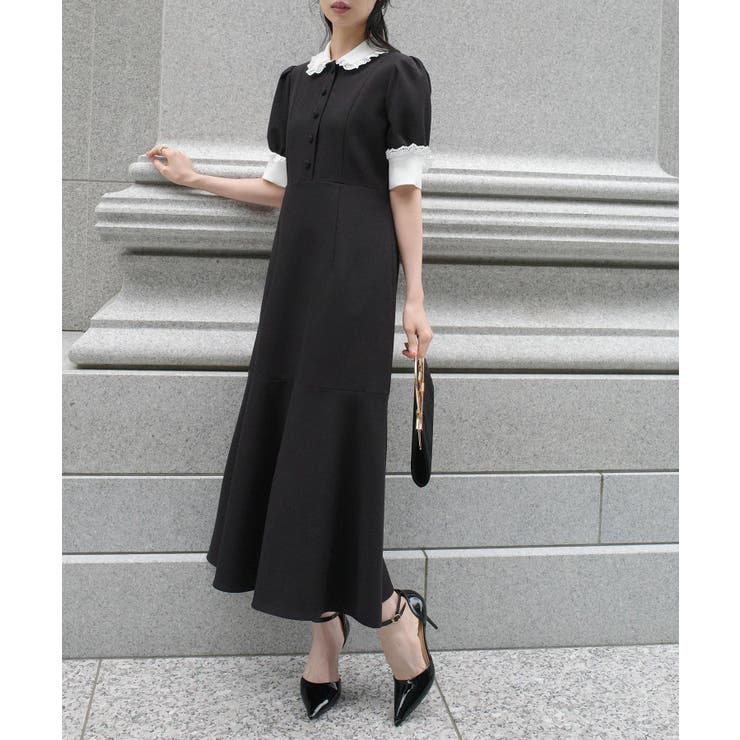 バイカラークラシックワンピース | RUIRUE BOUTIQUE | 詳細画像10 