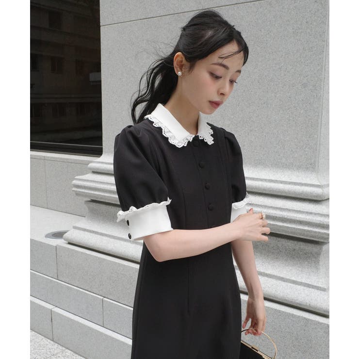 バイカラークラシックワンピース | RUIRUE BOUTIQUE | 詳細画像11 