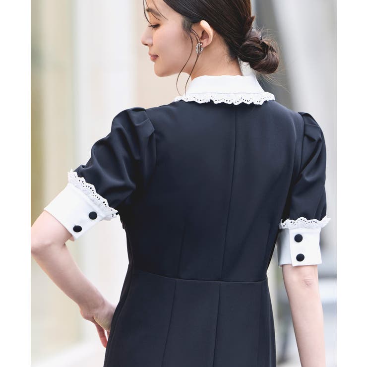 バイカラークラシックワンピース | RUIRUE BOUTIQUE | 詳細画像13 