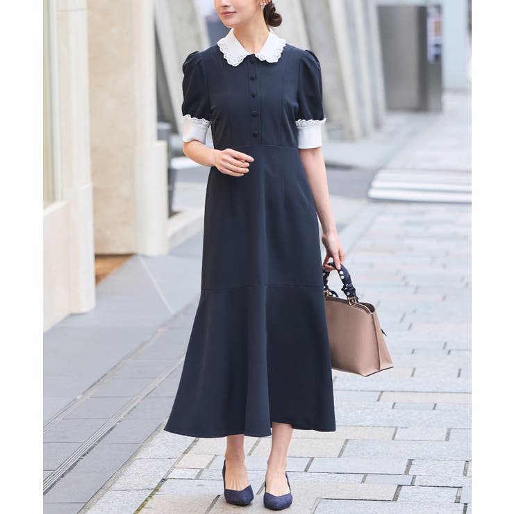 バイカラークラシックワンピース | RUIRUE BOUTIQUE | 詳細画像17 