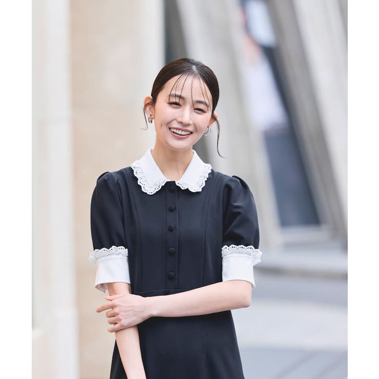 バイカラークラシックワンピース | RUIRUE BOUTIQUE | 詳細画像18 