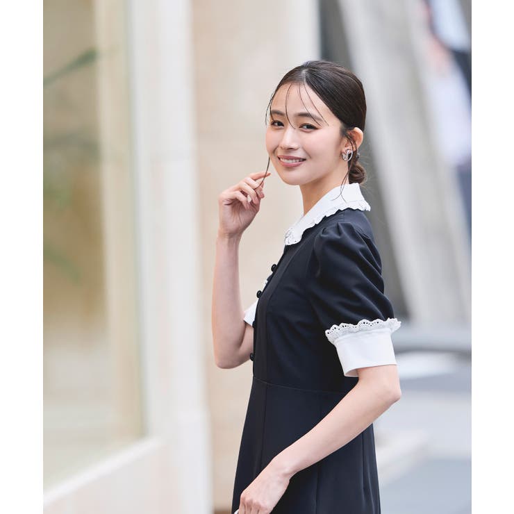 バイカラークラシックワンピース | RUIRUE BOUTIQUE | 詳細画像19 