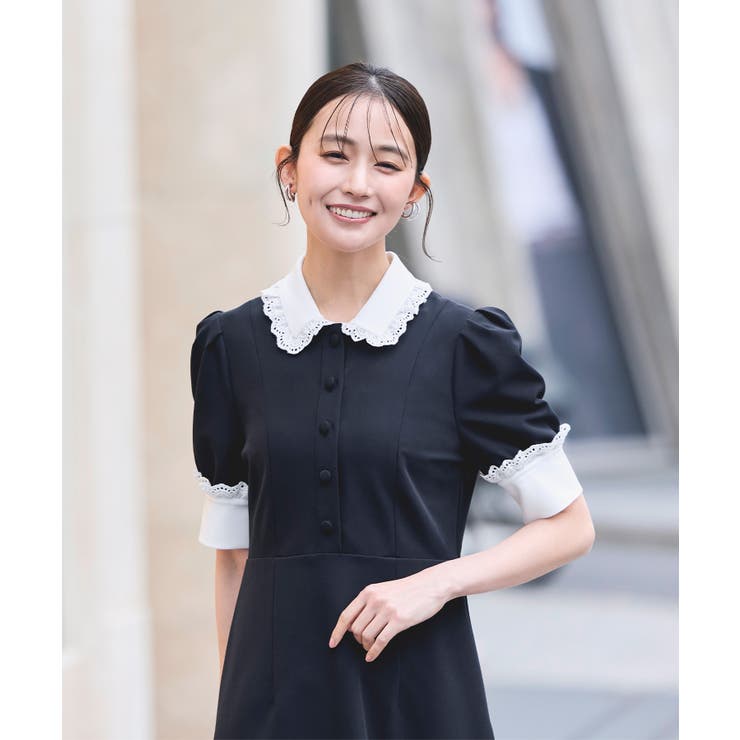 バイカラークラシックワンピース | RUIRUE BOUTIQUE | 詳細画像20 