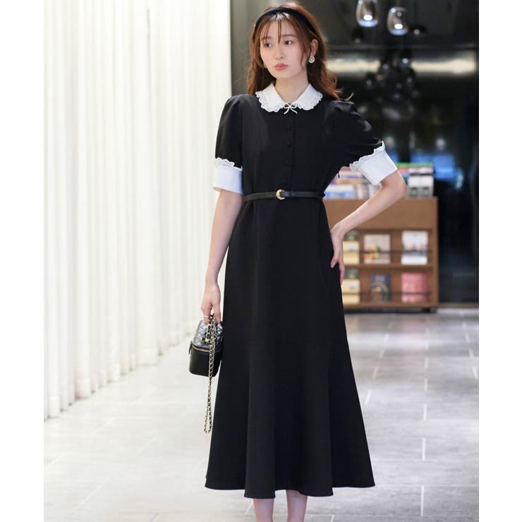 バイカラークラシックワンピース | RUIRUE BOUTIQUE | 詳細画像5 
