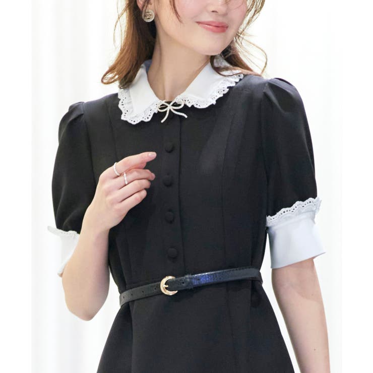 バイカラークラシックワンピース | RUIRUE BOUTIQUE | 詳細画像6 