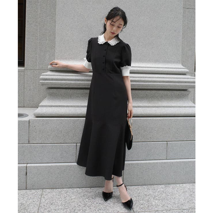 バイカラークラシックワンピース | RUIRUE BOUTIQUE | 詳細画像7 
