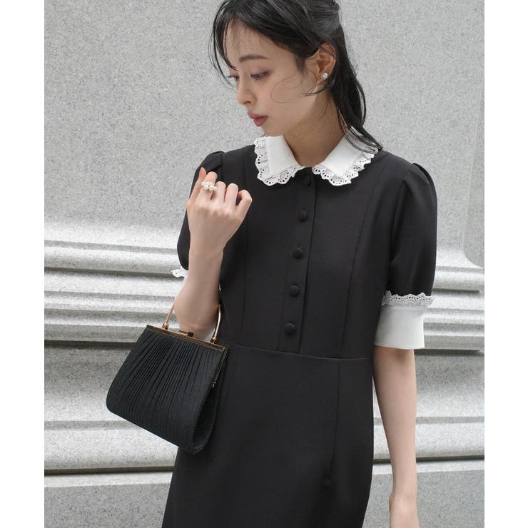 バイカラークラシックワンピース | RUIRUE BOUTIQUE | 詳細画像8 