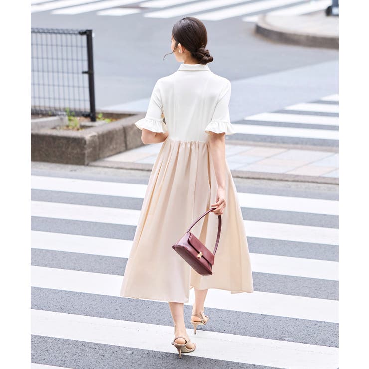 【洗える】ビジューボタン・フレア ポロワンピース | RUIRUE BOUTIQUE | 詳細画像11 