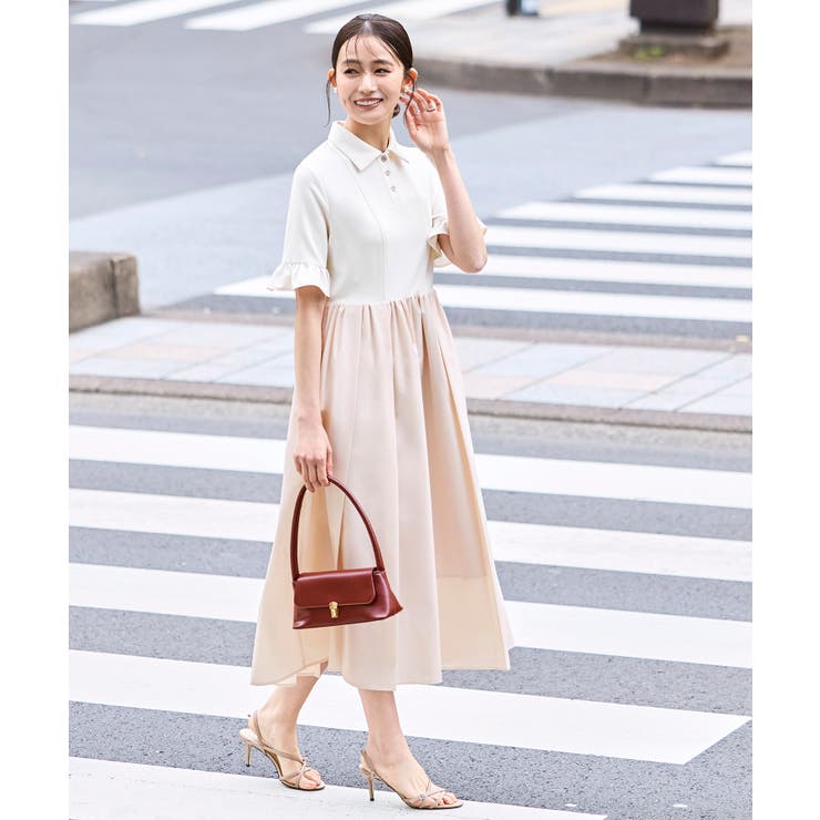 【洗える】ビジューボタン・フレア ポロワンピース | RUIRUE BOUTIQUE | 詳細画像17 