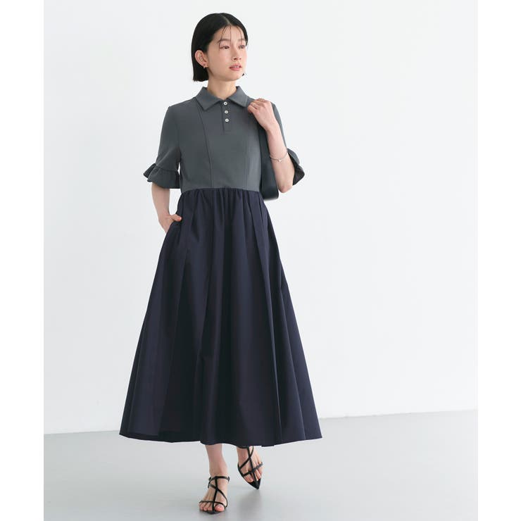 【洗える】ビジューボタン・フレア ポロワンピース | RUIRUE BOUTIQUE | 詳細画像25 