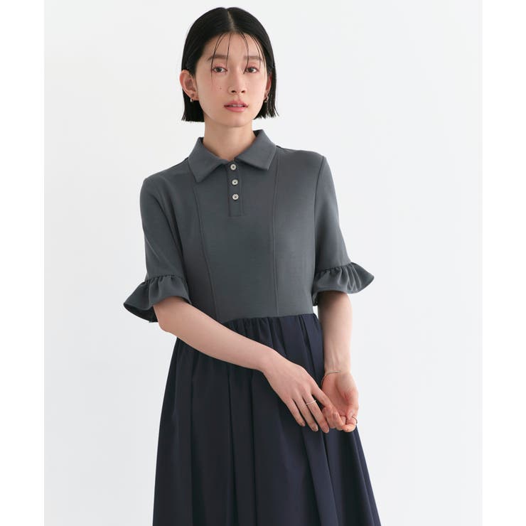 【洗える】ビジューボタン・フレア ポロワンピース | RUIRUE BOUTIQUE | 詳細画像26 