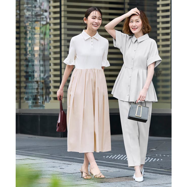 【洗える】ビジューボタン・フレア ポロワンピース | RUIRUE BOUTIQUE | 詳細画像36 