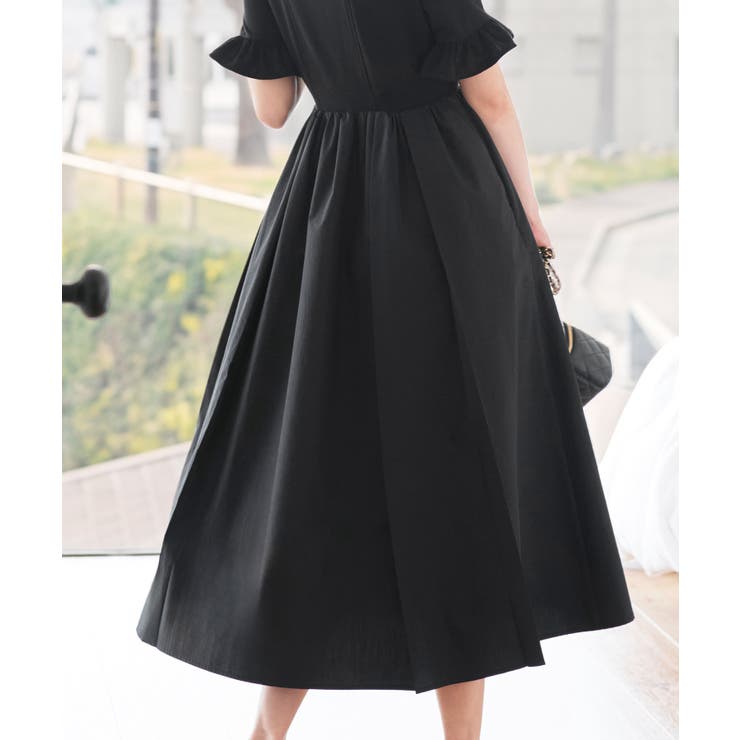 【洗える】ビジューボタン・フレア ポロワンピース | RUIRUE BOUTIQUE | 詳細画像6 