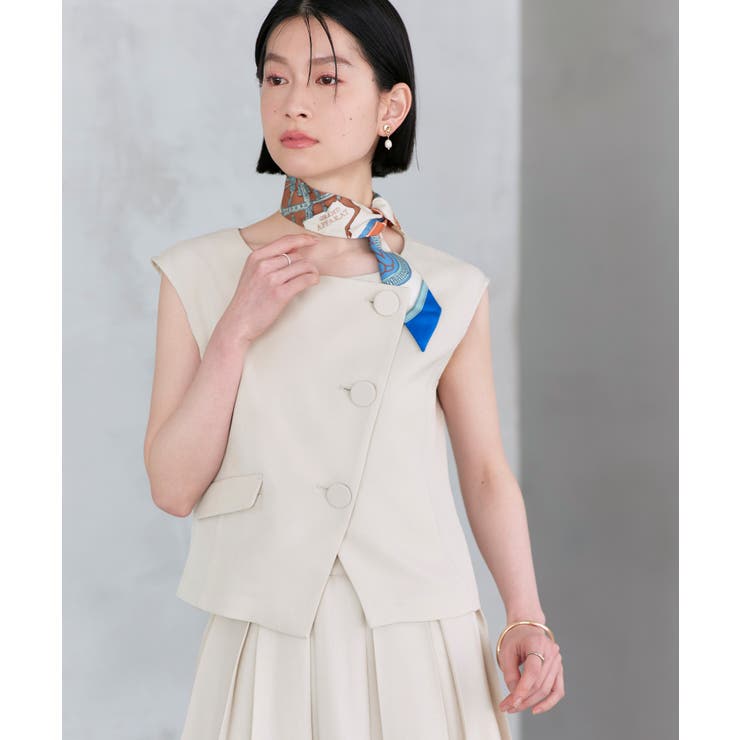 アシンメトリージレ＆ボックスプリーツスカート セットアップ | RUIRUE BOUTIQUE | 詳細画像13 