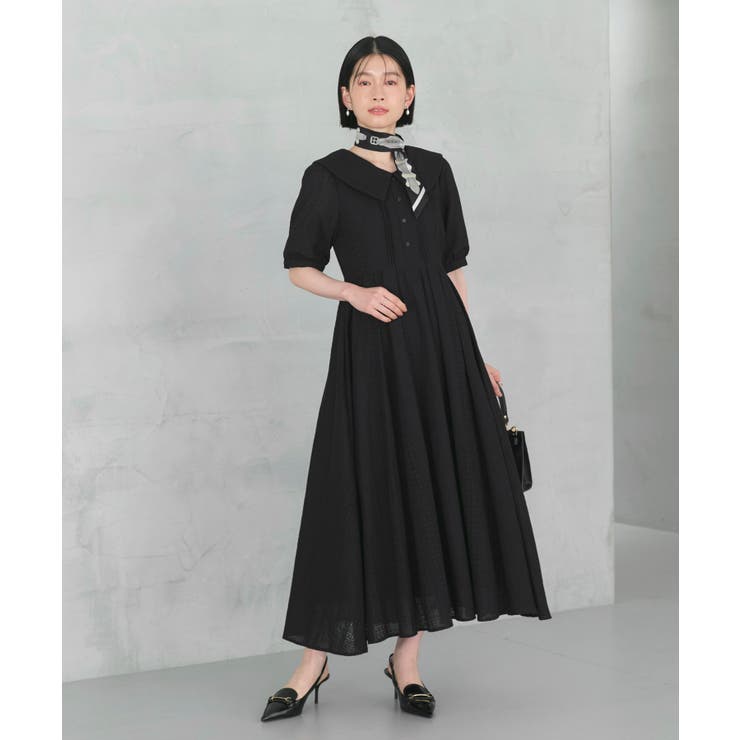 ビッグカラーフレアスカートワンピース | RUIRUE BOUTIQUE | 詳細画像13 