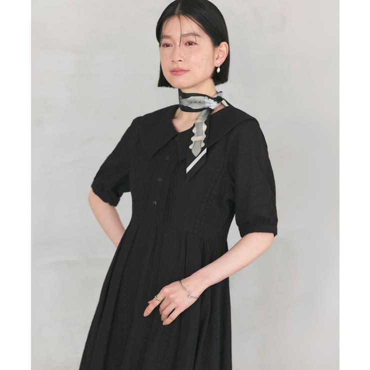 ビッグカラーフレアスカートワンピース | RUIRUE BOUTIQUE | 詳細画像14 