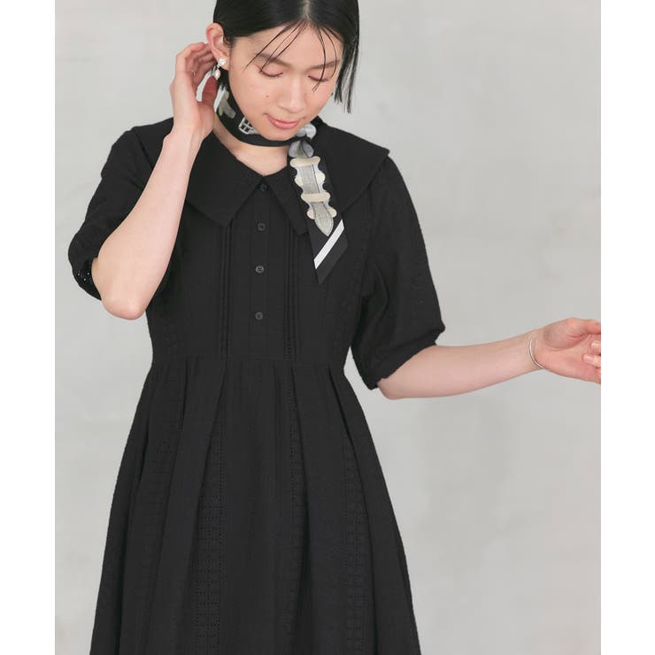ビッグカラーフレアスカートワンピース | RUIRUE BOUTIQUE | 詳細画像15 